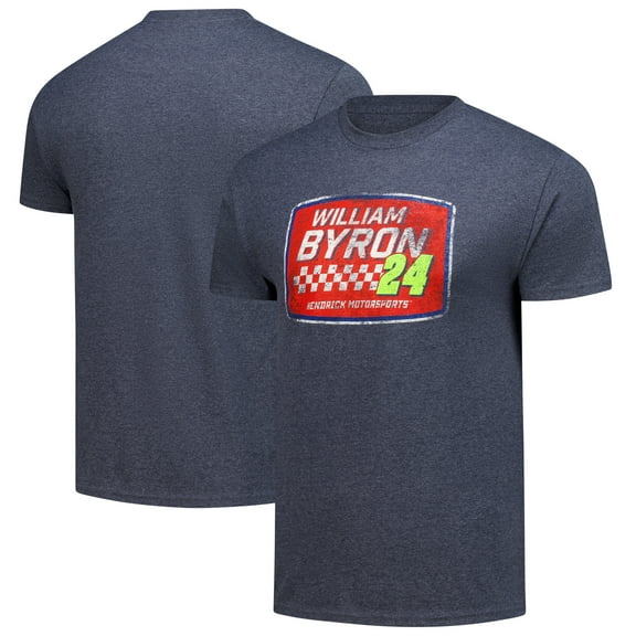 Men's Hendrick Motorsports Team Collection Heather Navy William Byron Vintage T-Shirt