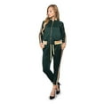 thumbnail image 4 of Victorious Women's G Track 2 Piece Tracksuit Set - Sweatshirt Jacket and Sweat Pants VL208 - Green - X-Large, 4 of 7