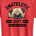 thumbnail image 3 of Instant Message - Unathletic Department Pug - Women's Short Sleeve Graphic T-Shirt, 3 of 6