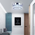 thumbnail image 2 of Diisunbihuo Modern Mini Led Chandelier Semi Flush Mount Crystal Lighting(Cool White), 2 of 4