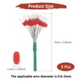 thumbnail image 3 of Uxcell Fishing Bobber Stops [300PCS] Column Floats Sinker Stops for Streams & Lake Fishing - Red Silicone, 3 of 6