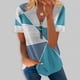 thumbnail image 2 of Blusa de manga corta con cuello en V, informal, cómoda y elegante para mujer OAVQHLG3B Store  lin121212, 2 of 5
