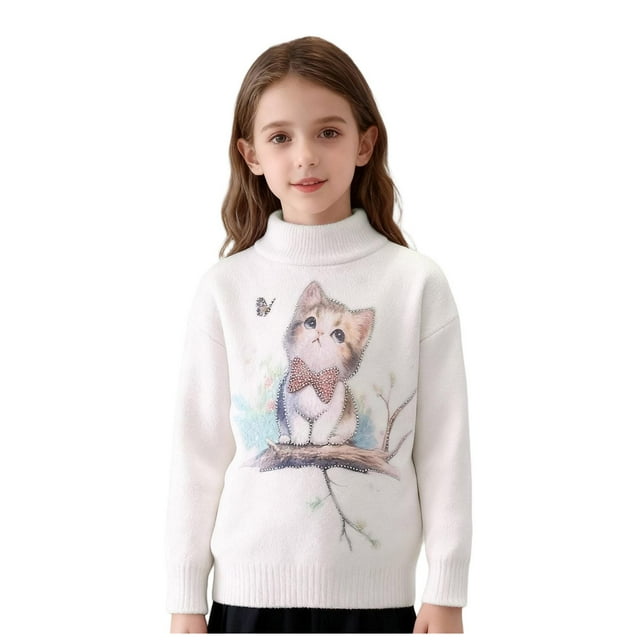 Chandail pour Enfants Chandail Col Rond pour Enfants Tricot pour Enfants