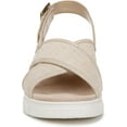 thumbnail image 3 of Vionic Uptown Sonoma Slingback Platform Wedge Sandal Beige Canvas 10W, 3 of 5