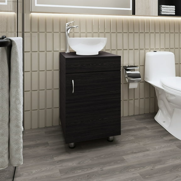 Bathroom Vanity With Sink And Faucet - Finish, Compact For Small Bathrooms, Scratch-, Substantial Internal Storage Capacity , Spaces,