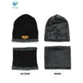 thumbnail image 3 of Deago Kids Winter Hat and Scarf Set Warm Knit Beanie Cap and Circle Scarf with Fleece Lining for Children Boys Girls (Gray), 3 of 7