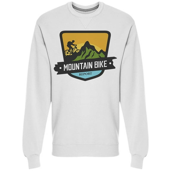 Mountain Bike Sunset Report Sweatshirt Men's -Image by Shutterstock