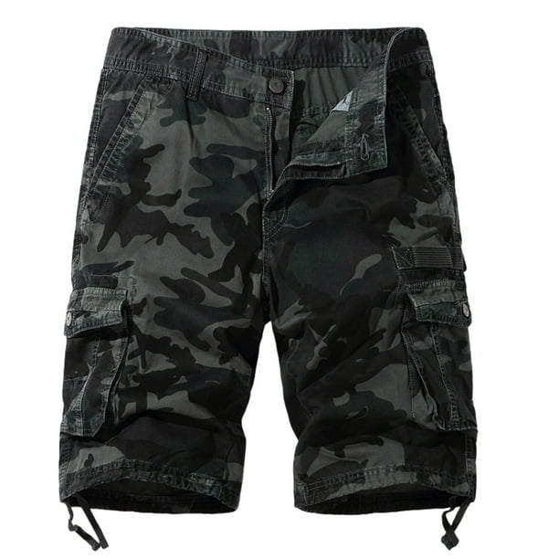 WILLBEST Pantalones Cortos Cortos para Hombre Pantalones Cortos Casuales de Cintura Elástica A La Moda para Hombre