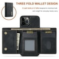 thumbnail image 5 of Allytech Case for iPhone 11, Premium PU Leather Microfiber Lining Credit Card Holder Cash Pocket Double Magnetic Closure Detachable Wallet Case Cover for iPhone 11 6.1 inch 2019, Black, 5 of 10