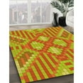 thumbnail image 3 of Ahgly Company Machine Washable Indoor Rectangle Transitional Orange Red Orange Area Rugs, 2' x 3', 3 of 7