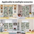 thumbnail image 6 of Green Palm Trees Kitchen Curtains Short 54 Inch Length, Summer Botanical Tropical Leaves Grommet Top Bedroom Living Room Curtains, Light Filtering Cafe Curtain Drapes 2 Panels Set 84''x54'', 6 of 9