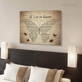 thumbnail image 4 of Butterflies Vintage Canvas Wall Art Canvas As I Sit in Heaven and Watch You Everyday Poem Painting on Canvas Wooden Background Rustic Inspirational Quotes Wall Art Paintings Quotes Poem Room, 4 of 6