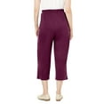 thumbnail image 3 of Woman Within Women's Plus Size Petite 7-Day Knit Capri Pants, 3 of 6
