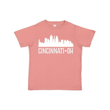 

Inktastic Cincinnati Ohio Skyline City Silhouette Gift Toddler Boy or Toddler Girl T-Shirt
