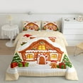 thumbnail image 2 of Castle Fairy Gingerbread Christmas Comforter Set (Queen), 3-Piece, 2 of 8