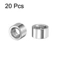 thumbnail image 3 of Round Weld Nuts, M6 x 10mm x 6mm Weld On Bung Female Nut Threaded - 201 Stainless Steel Insert Weldable 20 pcs, 3 of 3