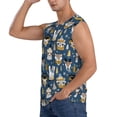 thumbnail image 3 of Fotbe Winter Animal Friends Men's Camiseta sin Mangas Estampada para Hombres, Playera Casual para Gimnasio, Entrenamiento, Playa-Medium, 3 of 7