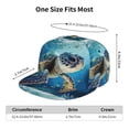thumbnail image 5 of Goofa Watercolor Turtle Printed Men's Baseball Cap,Straight Brim Hat,Golf Dad Hat,Versatile Style,Sun Protection Cap,Travel Hat, 5 of 9