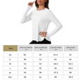 thumbnail image 3 of Camisetas Entrenamiento Guardia Erupción Tops Sun Women Long Manga Athletic White (XS), 3 of 6