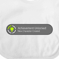 thumbnail image 4 of Inktastic Achievement Unlocked: New Character Created Boys or Girls Baby Bib, 4 of 4
