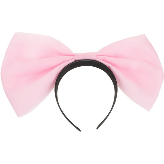 UPOUART Big Bow Pink Headband Adult Fashion Hair Accessory for Holiday and Cosplay