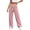 Pink, variant on Wide Leg Pants for Women Elastic Waist Drawstring Knit Pants with Pockets Casual Lightweight Athletic Pants
