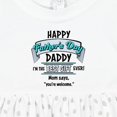 thumbnail image 4 of Inktastic Happy Father's Day Best Ever Girls Baby Dress, 4 of 5
