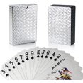 thumbnail image 1 of Silver Foil Poker Playing Cards, Waterproof Deck Poker Card with Gift Box, Perfect for Party and Game, 1 of 5