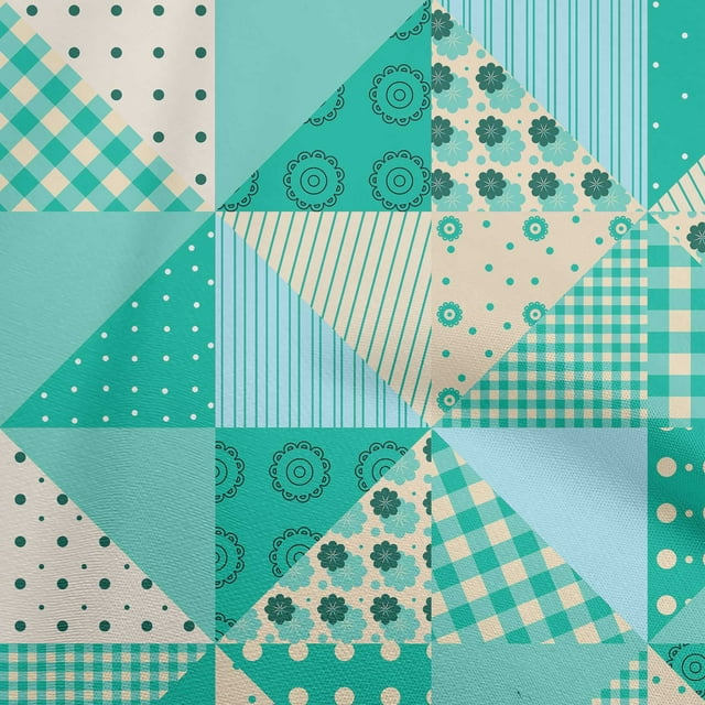 oneOone Silk Tabby Aquamarine Green Fabric Sewing Craft Projects Fabric Prints By Yard 42 Inch Wide