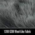 thumbnail image 2 of YJ.GWL Soft Fluffy Rugs Faux Sheepskin Area Rug for Living Room Bedroom Plush Carpet Nursery Floor Mat Home Decor,3'x5',Dark Gray, 2 of 4