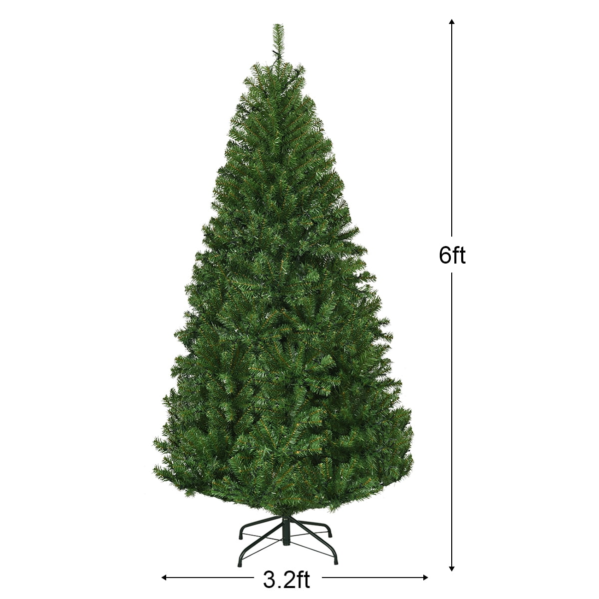 ツリーツリーページ Costway 6Ft Pre-Lit Artificial Christmas Tree Hinged 350 LED