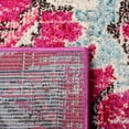 thumbnail image 6 of SAFAVIEH Madison Elinor Traditional Distressed Area Rug, Fuchsia/Light Blue, 5'3" x 7'6", 6 of 8