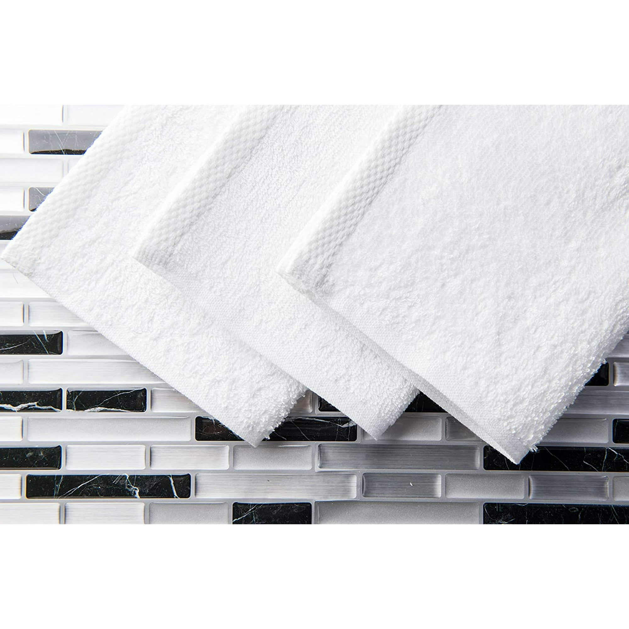 Raymond Clarke 24 Washcloths 600 GSM Face Cloths Pack White Twelve Pack 12x12 inch Ultra Soft Salon Towels Spa Towels fingertip Towels Nail Towels White 24 Walmart