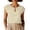 Beige, variant on Ohufall Cotton Linen Top for Women Crew Neck Sleeveless Tops Button Hollow Out Relaxed Tank Tops