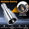 thumbnail image 4 of Conectores de manguera Heater Core EVRBUL de acero inoxidable x 16 mm, 4 of 9