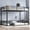 Black, variant on URTR Twin XL over Queen Metal Bunk Bed, Low to Floor Bed Frame, Black