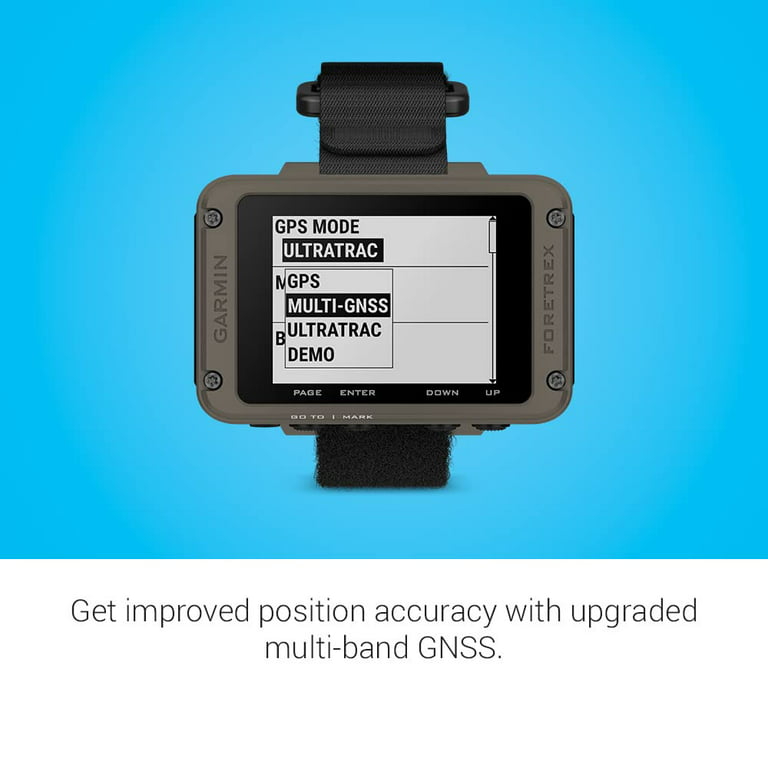 Garmin Foretrex 901 Ballistic Edition, Wrist-Mounted GPS Navigator with  Strap, 0