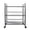Black, variant on Cterwk 3 Tier Classic Storage Rolling Cart, Slim Storage Cart with Wheels Slide Out Storage Rolling Cart Organizer Plastic Utility Carts