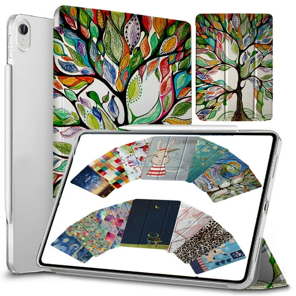 DuraSafe Cases For iPad PRO 12.9 - 3 Gen (Will Not Fit on PRO 12.9 2020) Ultra Slim Clear PC Back Shell Cover Supports Pencil Pair & Charging - Olivia Tree