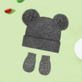 thumbnail image 1 of Chapeaux Bébé Tricotés Hiver Double Pompon, 1 of 3