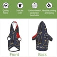 thumbnail image 6 of Fotbe 2025 New Year 2 Print Small Dog Sweater Hoodies Pet Grey Hooded Soft Fleece Sweatshirts with Pocket Fall Winter Puppy Cat Sweaters Warm Clothes-X-Large, 6 of 7