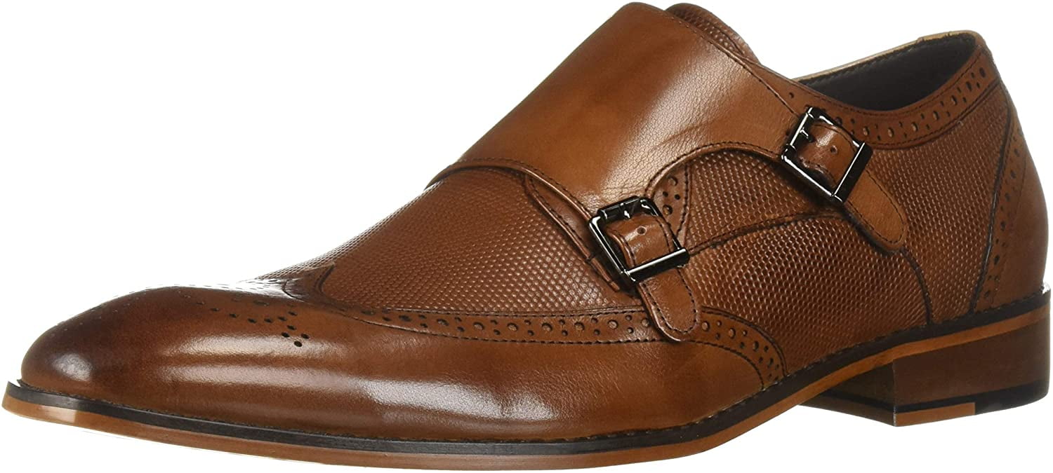 stacy adams men's lavine double monk strap loafers