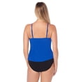 thumbnail image 4 of Magicsuit Womens Rita Slimming Tiered Tankini Swim Top Blue 8, 4 of 4