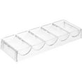 thumbnail image 3 of Transparent Poker Chip Holder Compartment Poker Chip Tray Large Capacity Poker Chip Box, 3 of 5