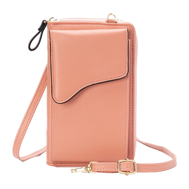 Monedero de cuero para teléfono , bandolera bandolera Cartera Rosa Zulema bolso del teléfono celular