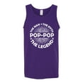 thumbnail image 2 of Wild Bobby, Brother Man Myth Legend Funny Dad, Father's Day, Men Graphic Tank Top, Purple, Small, 2 of 4