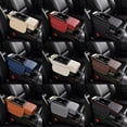 thumbnail image 6 of Universal Multifunctional Auto Center Console Armrest Pillow with Cup Holder and Storage - PU Leather, 37.5*15.5*6cm, Orange/Grey/Wine Red/Beige/Black/Coffee/White, 6 of 9