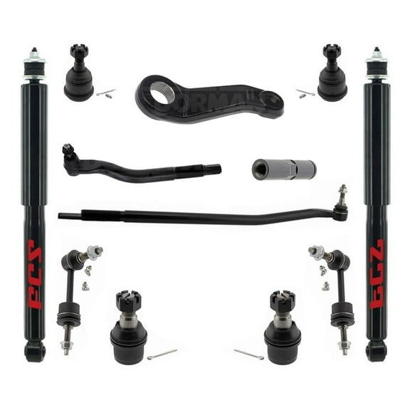 Front Shocks Tie Rods Ball Joints & Links For RAM 2500 2014-2022 / 3500 14-2018