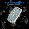 thumbnail image 5 of Key Fob Cover Compatible with Kia Sorento Sportage Rio Soul Forte Optima Keychain Case Holder Protector,Blue, 5 of 7