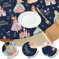 thumbnail image 4 of Dark Blue Little Princess Pattern Round Fitted Tablecloth with Elastic Edge,Dining Table Cover Waterproof,Outdoor Round Tablecloth for Camping,Dining,Indoor and Outdoor, 4 of 7